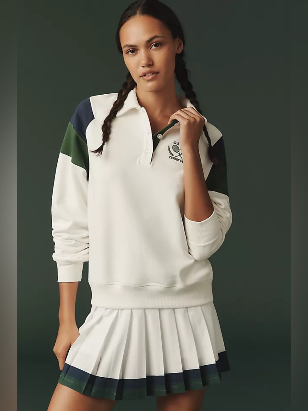 Anthropologie Beach Riot Tennis Club Bennett Pullover
